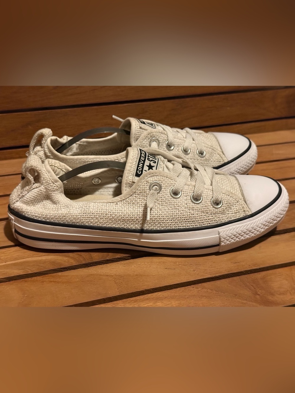 Converse Chuck Taylor All Star Shoreline Slip White - Women's Size 8 - Picture 2 of 8